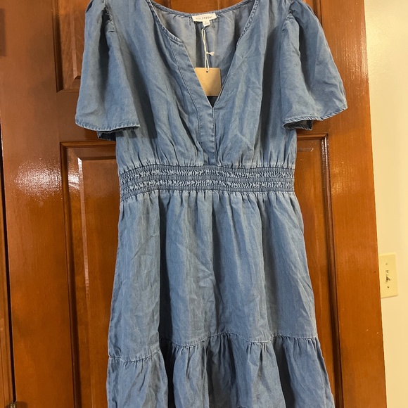 Blu Pepper Blue Midi Dress - Picture 1 of 4